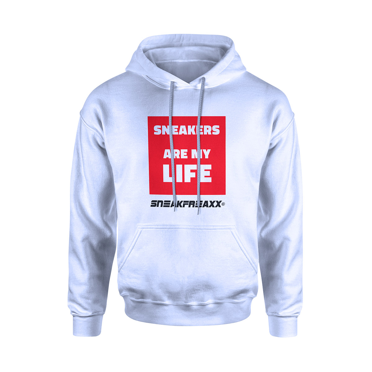 HOODIE - SNEAKERS ARE MY LIFE - WEISS