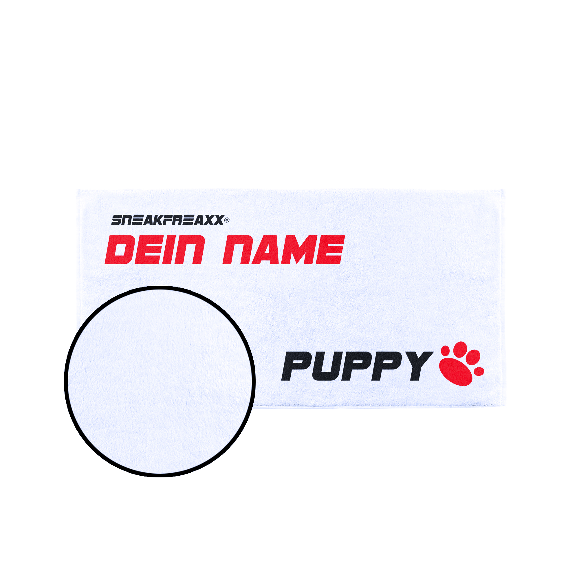 HANDTUCH - PUPPY - WEISS - ID