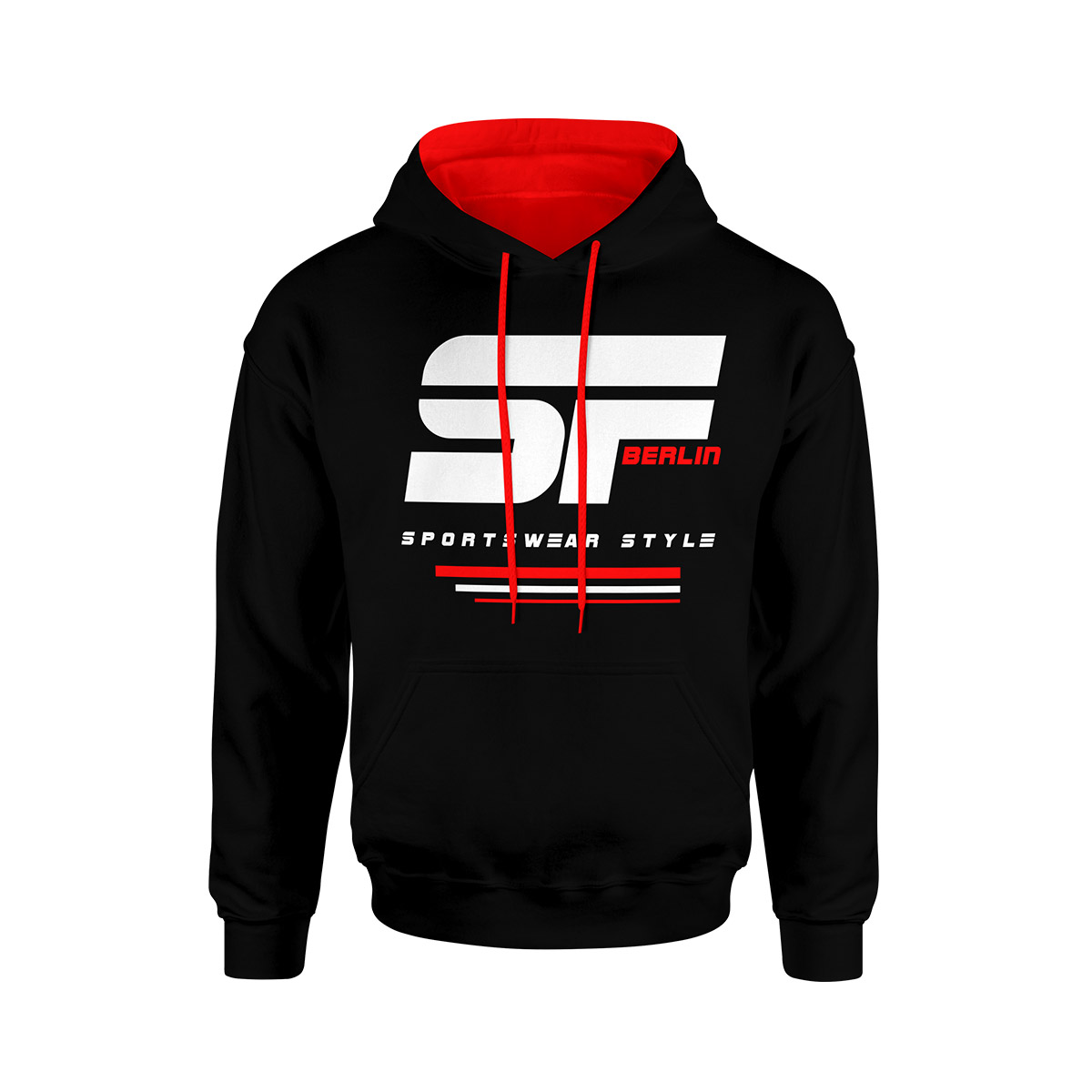 HOODIE - BIG SF - BLACK