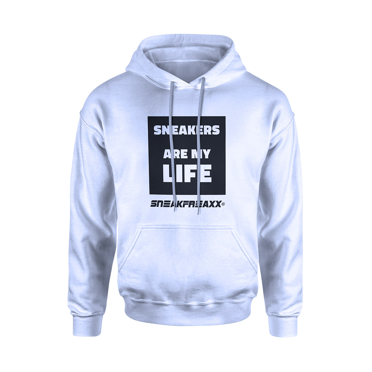 HOODIE - SNEAKERS ARE MY LIFE - WEISS