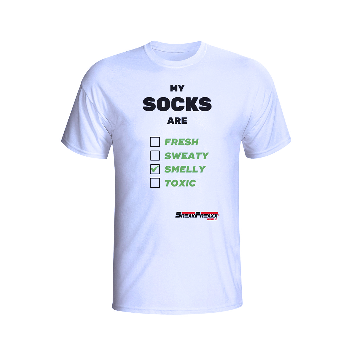 T-SHIRT - MY SOCKS ARE - WEISS