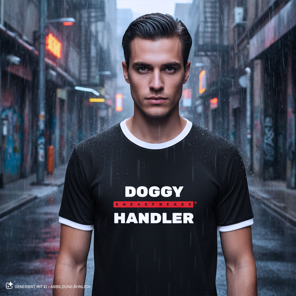T-SHIRT - KONTRAST - DOGGY HANDLER