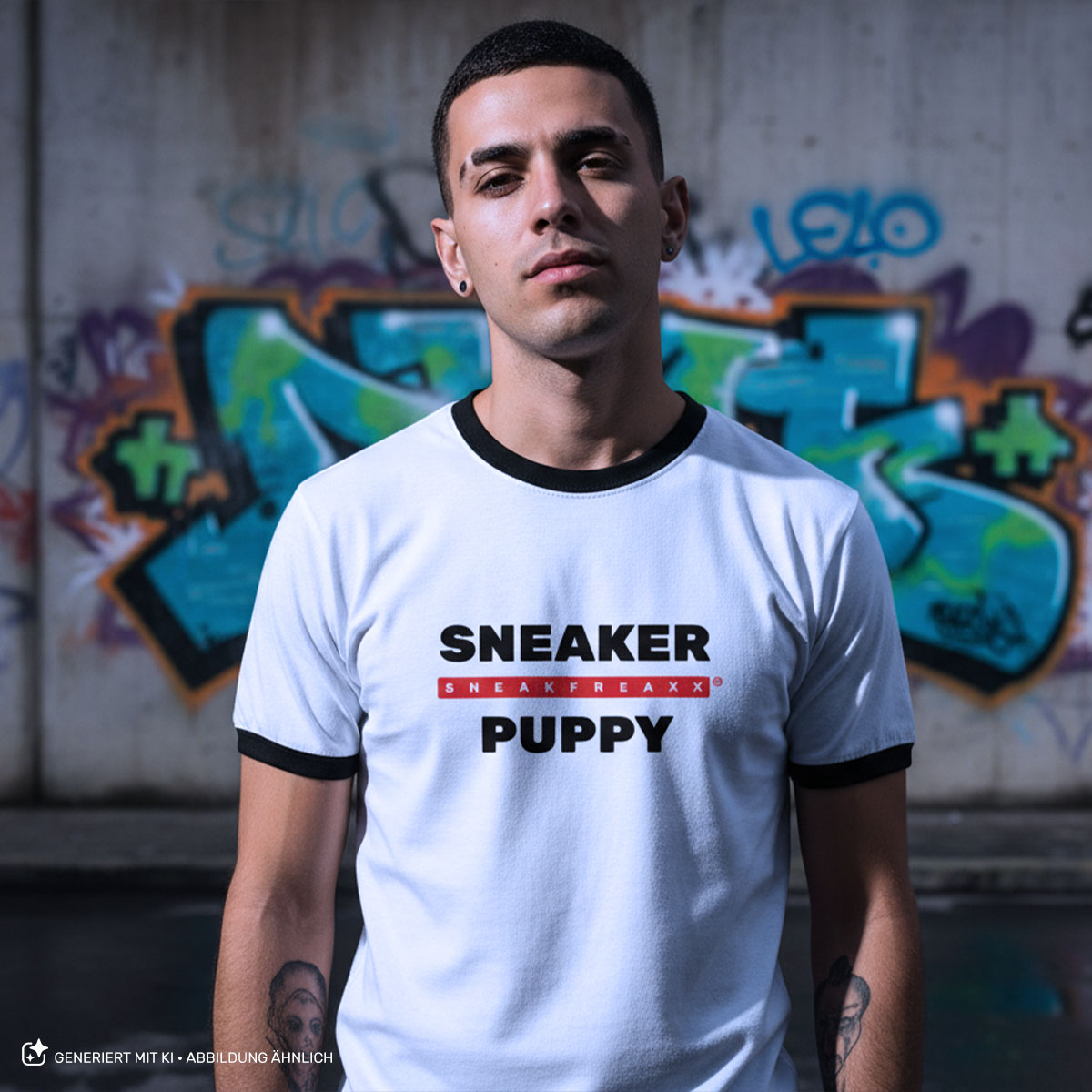 T-SHIRT - KONTRAST - SNEAKER PUPPY