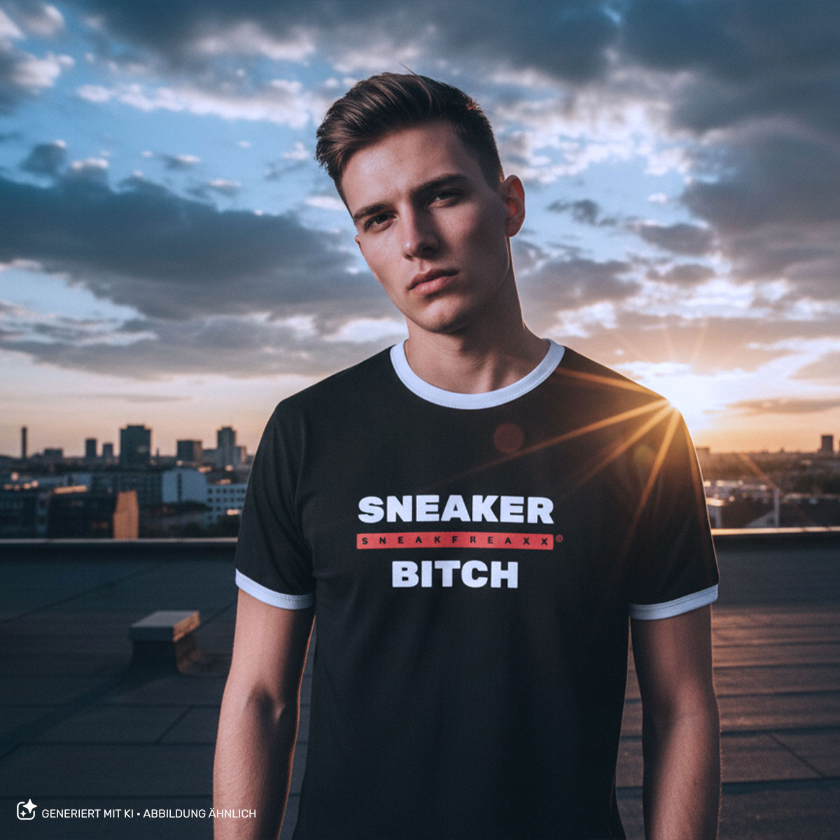 T-SHIRT - KONTRAST - SNEAKER BITCH