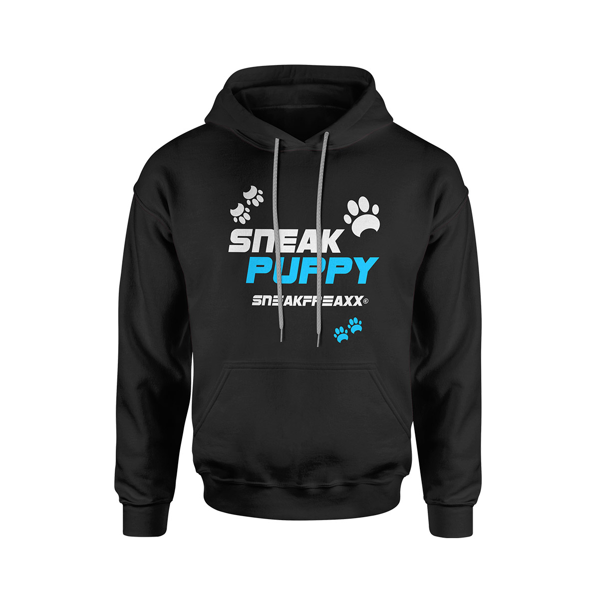 HOODIE - PUPPY PAW - SCHWARZ